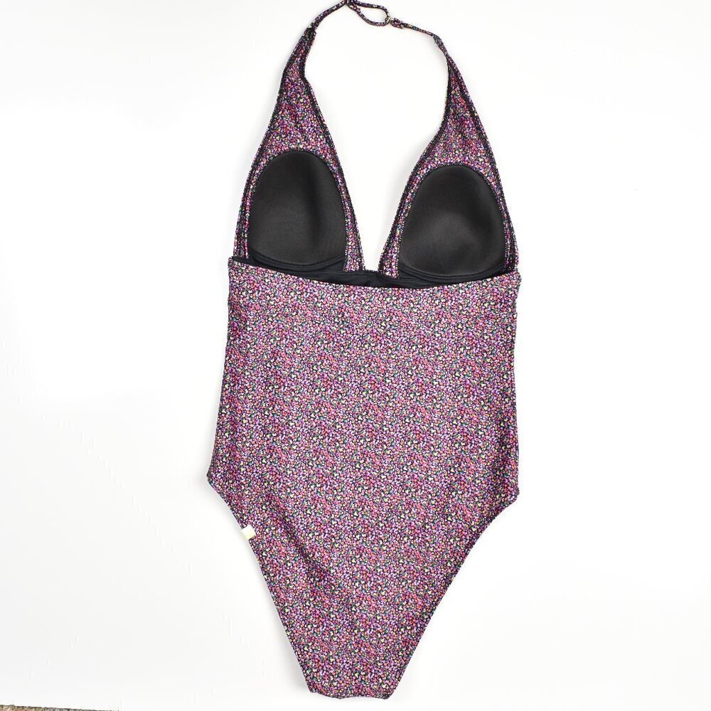 Summersalt Deep V Halter Plunge One Piece Swimsuit - 4 - Picture 4 of 9